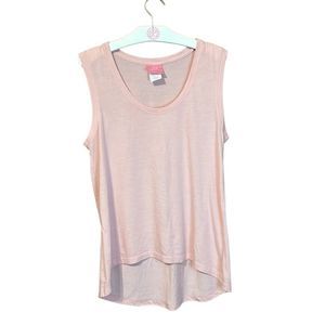 •SIMPLY SOUTHERN•LIGHT PINK HIGH/LOW TANK TOP SIZE SMALL